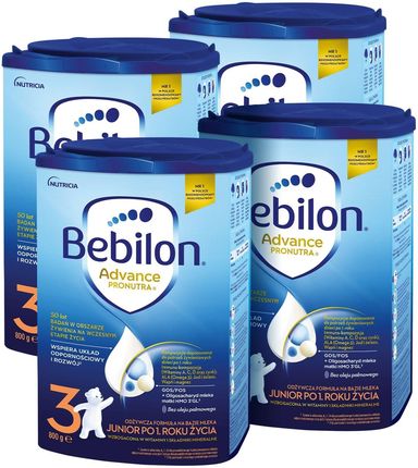 Bebilon 3 Advance Pronutra Junior formuła na bazie mleka po 1. roku życia 4x800g