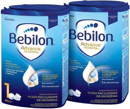 Bebilon 1 Advance Pronutra mleko początkowe od urodzenia 2x800g