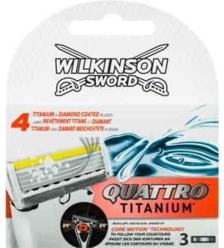 Wilkinson Sword Quattro Titanium zapasowe ostrza 3szt