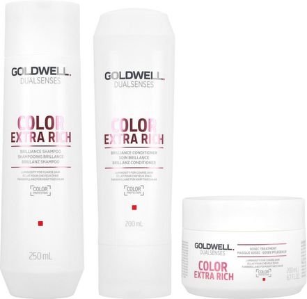 GOLDWELL DUALSENSES Color Extra Rich szampon 250ml + odżywka 200ml + 60 sekundowa kuracja 200ml