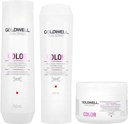 GOLDWELL DUALSENSES Color Brilliance szampon 250ml + odżywka 200ml + 60 sekundowa kuracja 200ml