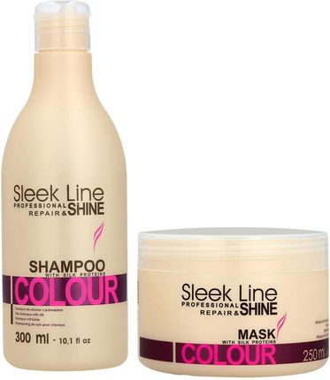 STAPIZ SLEEK LINE Colour Szampon 300ml + Maska 250ml