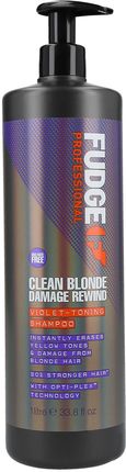 FUDGE PROFESSIONAL CLEAN BLONDE Damage Rewind Szampon do włosów blond 1000ml
