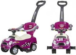 Leantoys Jeździk Pchacz Z Prowadnicą Coupe Fioletowy