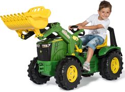 Rolly Toys John Deere Traktor Na Pedały Łyżka Ciche Koła - Traktory dla dzieci