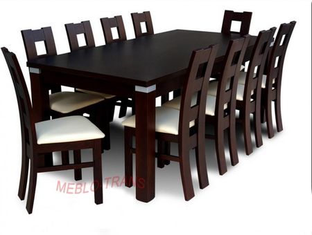 Meblotrans Rm 14 Z Drewna Bukowego Rozkładany Stół Z Krzesłami