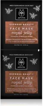 Apivita Express Beauty Royal Jelly rewitalizująca maseczka do twarzy o efekt wzmacniający 2x8ml