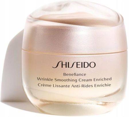 Krem Shiseido Benefiance Wrinkle Smoothing Cream Enriched przeciwzmarszczkowy i do skóry suchej na dzień i noc 50ml