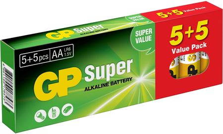 GP BATTERY Super Alkaline LR6/AA 10szt (GPPCA15AS434)