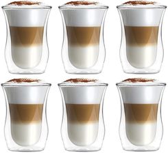 Zdjęcie Vialli Design 6Xszklanki Termiczne Z Podwójną Ścianką Do Kawy Latte Vita 300Ml (6391) - Koluszki