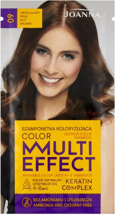 Joanna Multi Effect Color Szamponetka koloryzująca 09 Orzechowy brąz