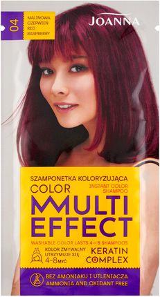 Joanna Multi Effect Color Szamponetka koloryzująca 04 Malinowa czerwień