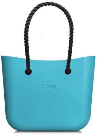 O bag torebka MINI Aqua z długimi czarnymi linami Ceny i opinie