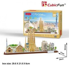 Zdjęcie Cubic Fun Puzzle 3D City Line Barcelona - Konin