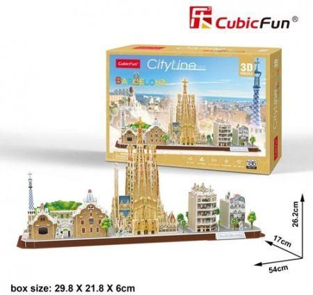 Cubic Fun Puzzle 3D City Line Barcelona