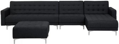 Blmeble Sofa Modułowa Rozkładana Grafitowa Lewostronna Otomana Aberdeen 4260624116143