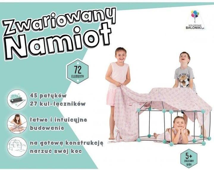 Kolorowe Baloniki Zwariowany Namiot żółto-niebieski