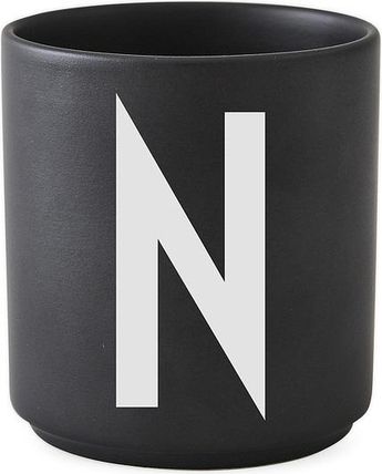 Design Letters Kubek Porcelanowy Aj Czarny Litera N (10204000N)