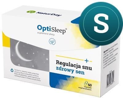 Kapsułki NaturDay OptiSleep Spirulina regulacja snu zdrowy sen 60 szt.