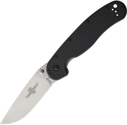 Ontario Nóż Rat-1 Satin Plain Black D2 (On8867)