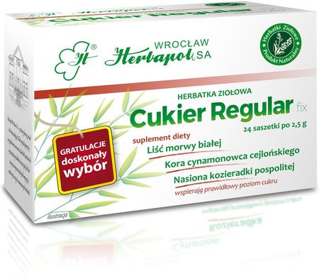 Herbapol Herbatka Cukier Regular 24X2,5G