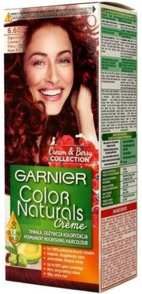 Garnier Color Naturals Creme odżywcza farba do włosów 6.60 Ognista czerwień