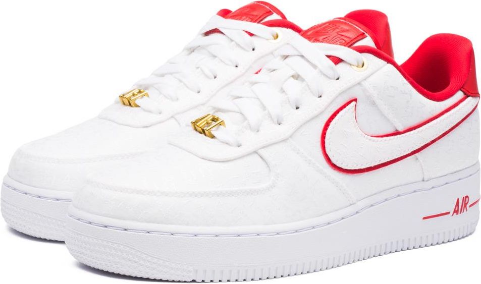 Nike Women's Air Force 1 '07 LX White/University Red - 898889-101