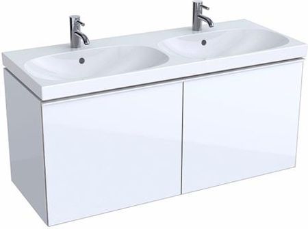 Geberit Dolna szafka pod umywalkę podwójną Acanto z dwoma szufladami i syfonem (500613012)
