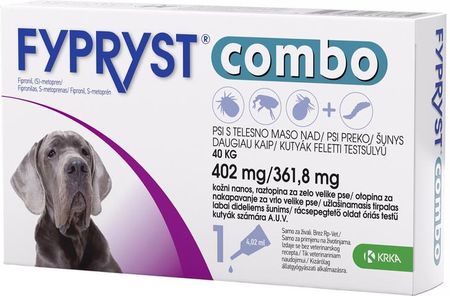 Fypryst Combo 402 Mg/361,8 Mg 3 Pipety Psy > 40Kg 