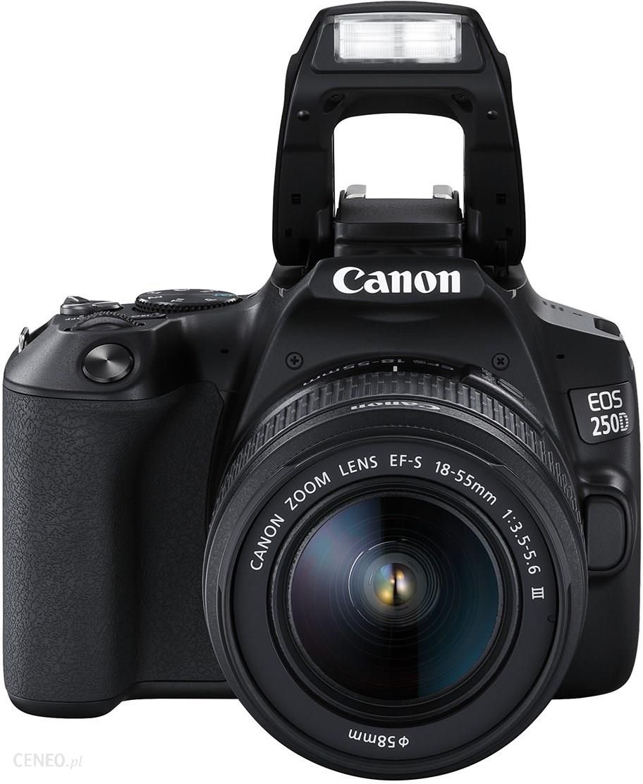 Canon EOS 250D czarny + EF-S 18-55mm f/4-5.6 IS STM