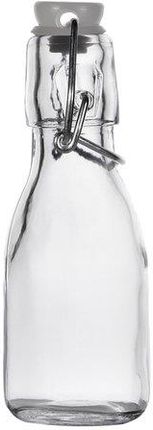 Tadar Butelka szklana z klipsem 250 ml okrągła