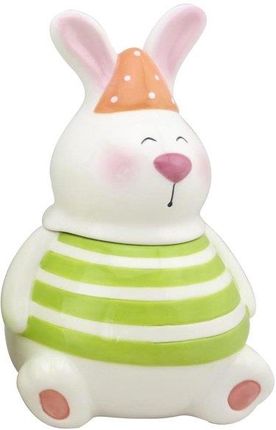 Tadar Pojemnik na ciastka ceramiczny Wielkanoc Bunny 14,5 x 13 x 21,5cm