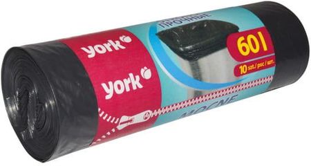 York Worki na śmieci bardzo mocne 60 l / 10 sztuk