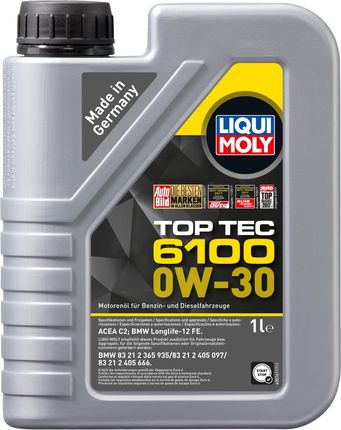 Liqui Moly Olej Top Tec 6100 0W30 20777 1L
