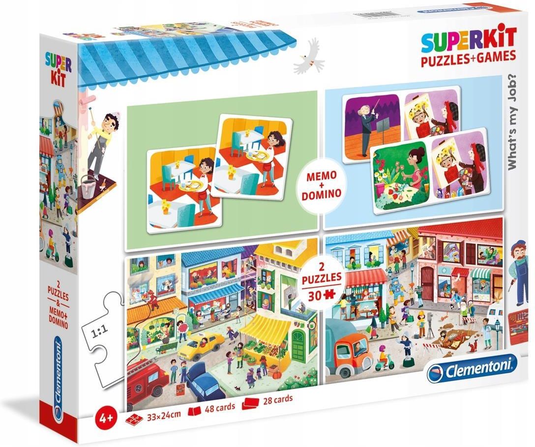 Clementoni Superkit Puzzle Princess 2X30Li. Memo