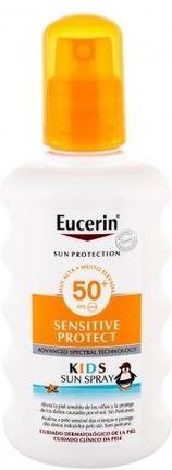 Eucerin Sun Kids Sensitive Protect Sun Spray Spf50+ Preparat Do Opalania Ciała 200Ml