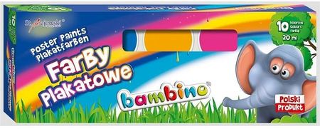 St.Majewski Bambino Farby Plakatowe 10 Kolorów 20 Ml