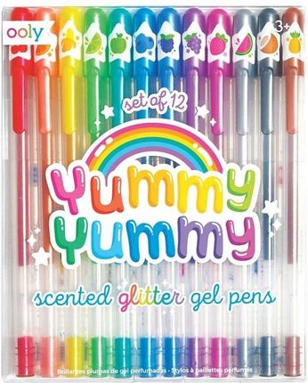 Kolorowe Baloniki Długopisy Pachnące Żelowe Z Brokatem