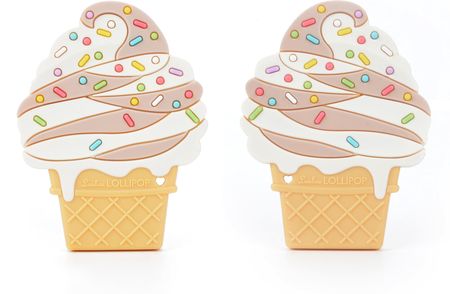Loulou Lollipop Gryzak Silikonowy Ice Cream Czekolada