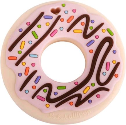 Loulou Lollipop Gryzak Silikonowy Donut Różowy
