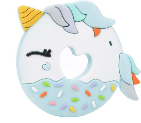 Loulou Lollipop Gryzak Silikonowy Unicorn Donut Niebieski
