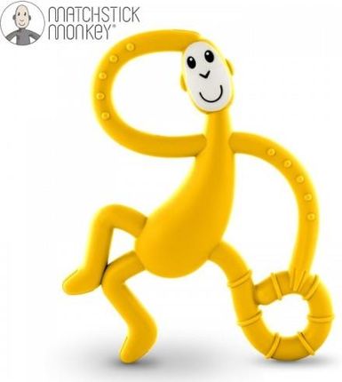 Matchstick Monkey Dancing Yellow Terapeutyczny Gryzak Masujący Ze Szczoteczką