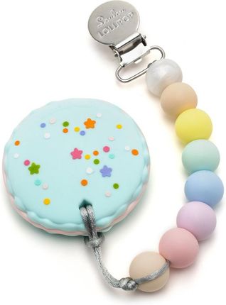 Loulou Lollipop Gryzak Silikonowy Z Zawieszką Macaron Cotton Candy