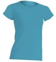 Koszulka damska (t-shirt) z krótkim rękawem - REGULAR COMFORT LADY - kolor turkusowy (TURQUOISE)
