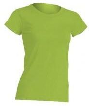 Koszulka damska (t-shirt) z krótkim rękawem - REGULAR COMFORT LADY - kolor limonka (LIME)