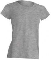 Koszulka damska (t-shirt) z krótkim rękawem - REGULAR COMFORT LADY - kolor szary melange (GREY MELANGE)