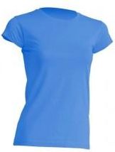 Koszulka damska (t-shirt) z krótkim rękawem - REGULAR COMFORT LADY - kolor lazurowy (AZZURE)