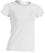 Koszulka damska (t-shirt) z krótkim rękawem - REGULAR COMFORT LADY - kolor biały (WHITE).
