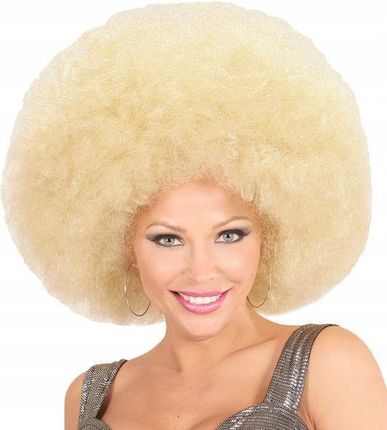 Peruka Blond Mega Duże Afro Afrykańska Afryka