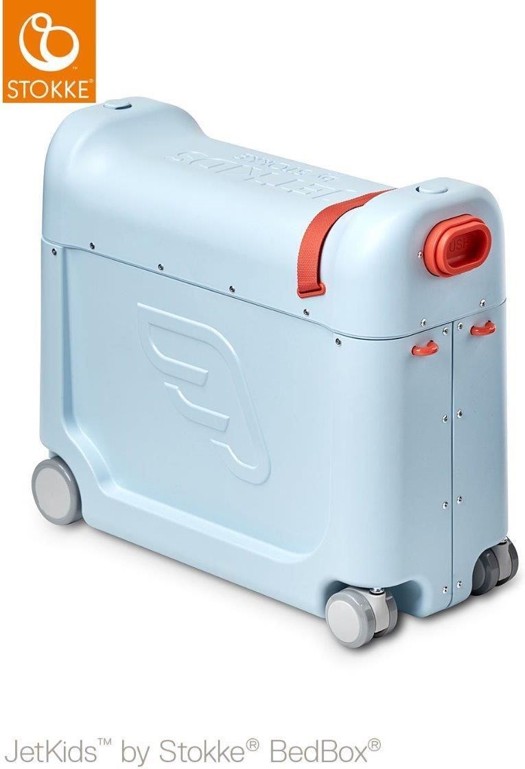 その他 JETKIDS BEDBOX Blue Stokke JetKids BedBox, Arctic Blue - Walizka jeżdżąca dla
